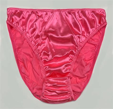 Satin panties in Fuchsia .